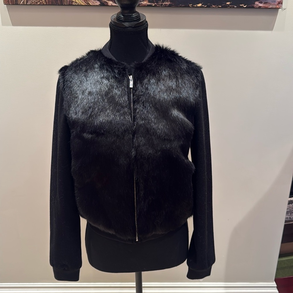 diane von fursteberg rabit fur coat